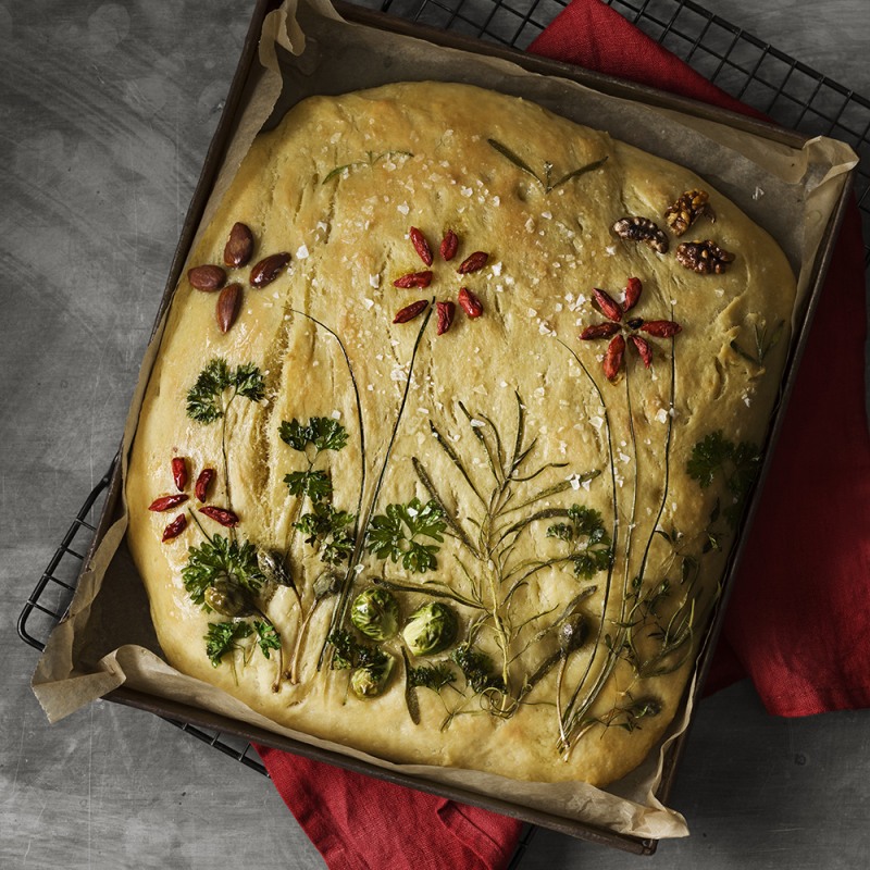 Kalljäst foccacia
