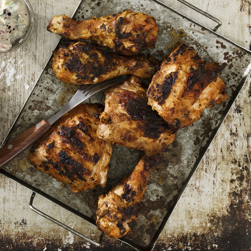Grillade kycklingklubbor
