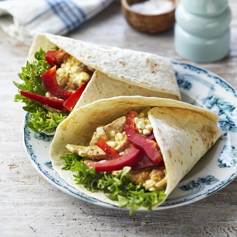 Kycklingwrap med curry