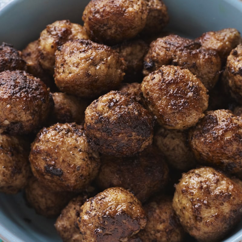 Chorizo- och mozzarellaköttbullar