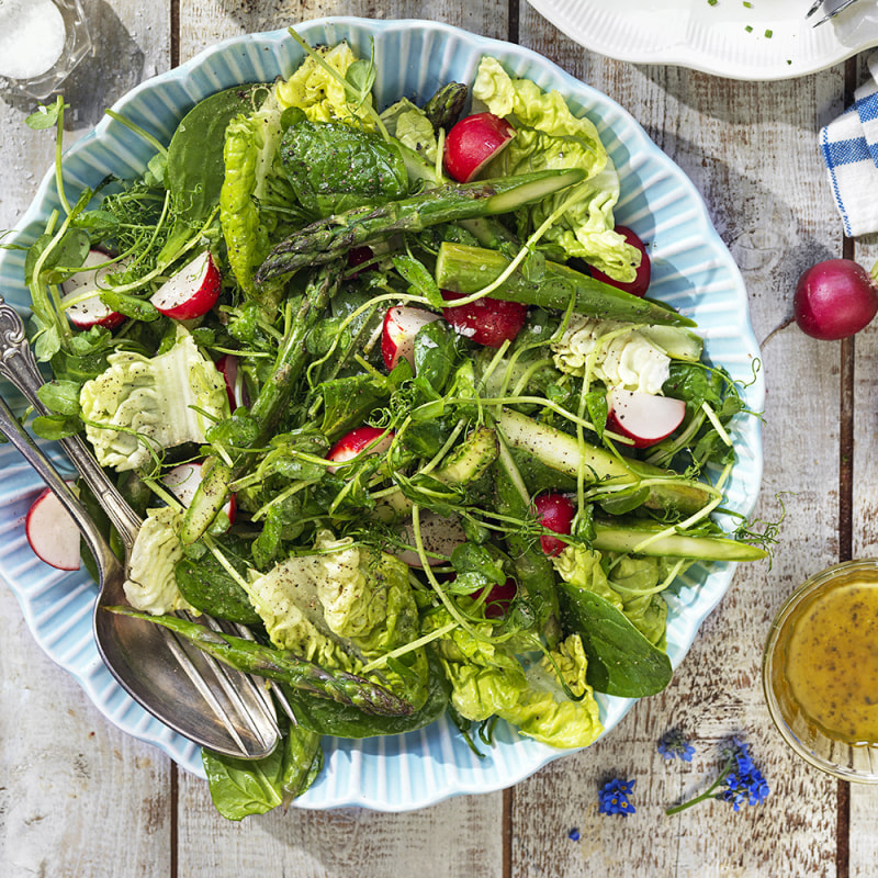 Grönsallad med citronette