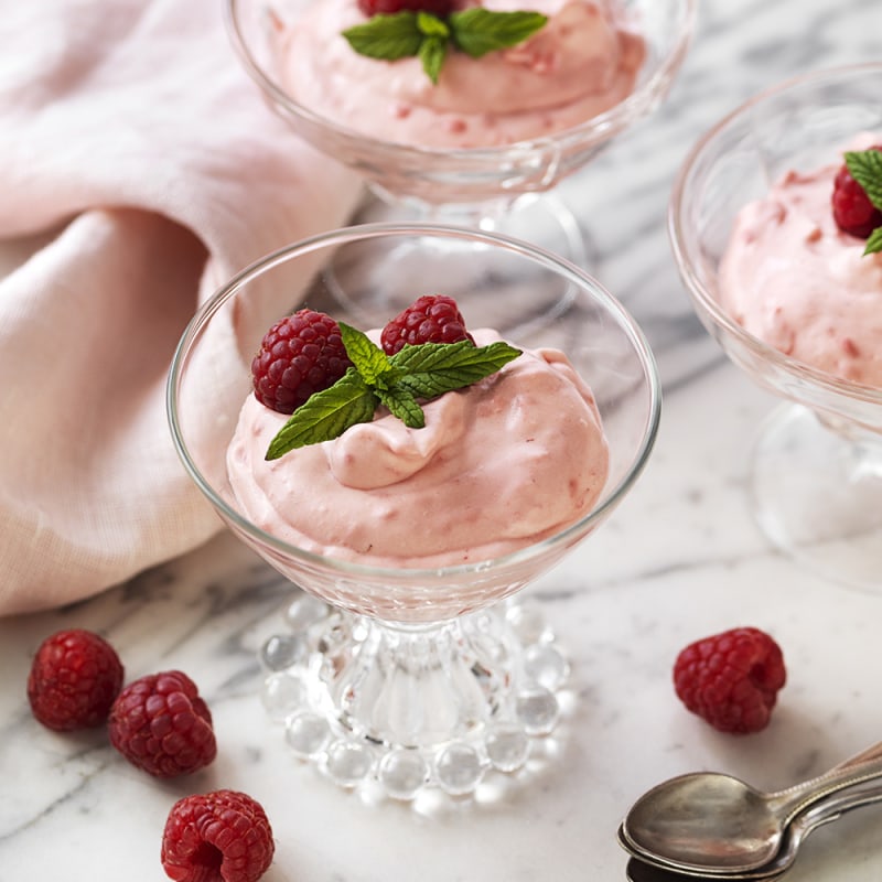 Hallonmousse
