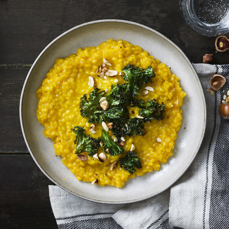 Risotto milanese på julens rester