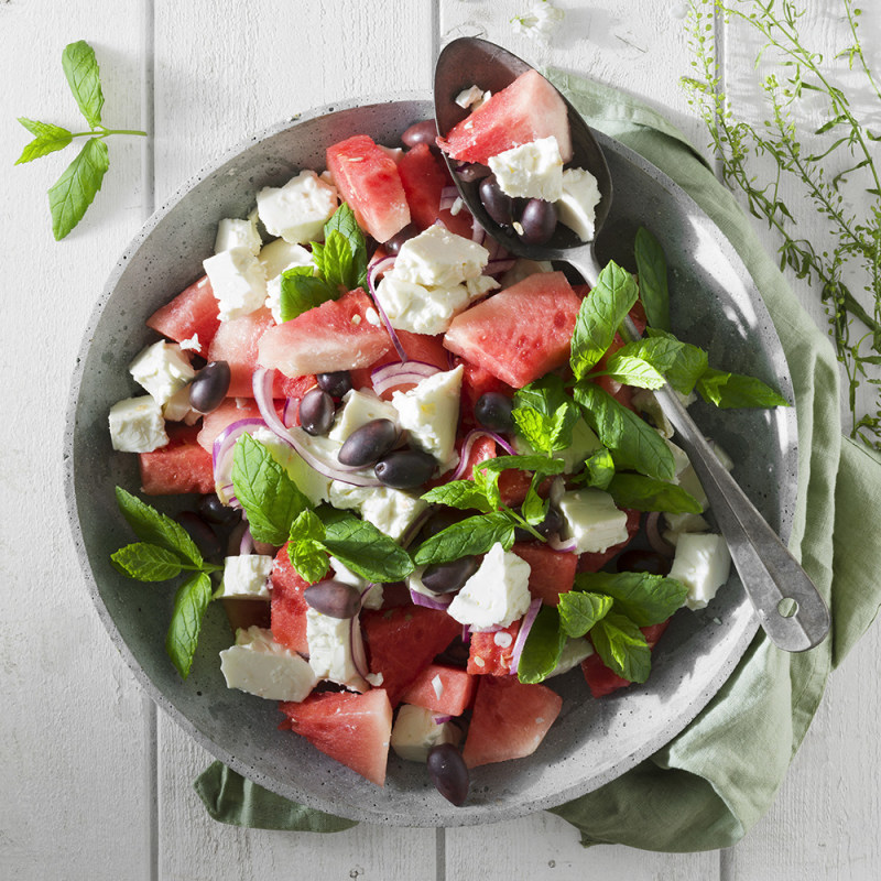 Vattenmelonsallad