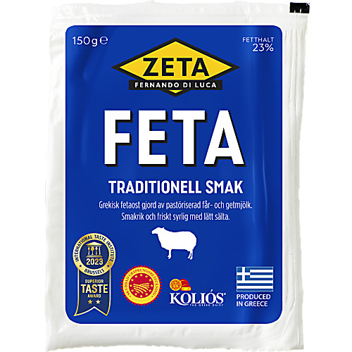 Vy över Feta 150 g Zeta
