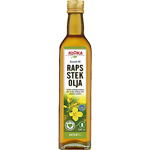 Vy över Rapsstekolja Naturell 500ml KLOKA