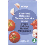 Krossade tomater Vitlök