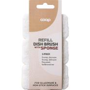 Diskborste med svamp Refill 3-pack