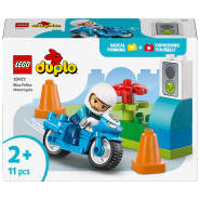 Blå polismotorcykel
