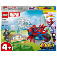 Spidey på sin motorcykel mot Rhino