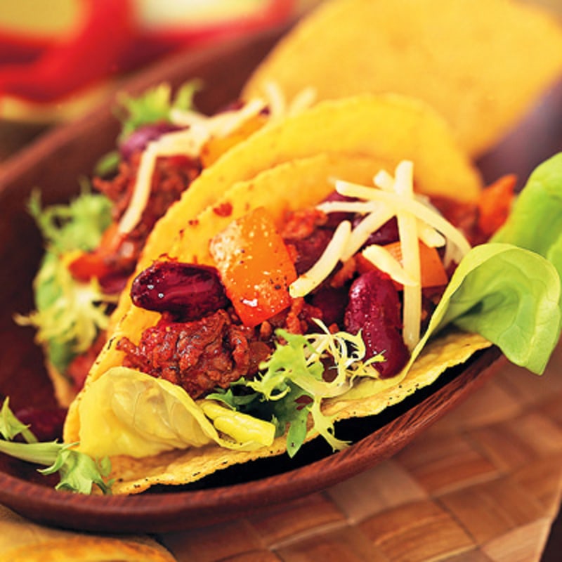 Tacos con carne