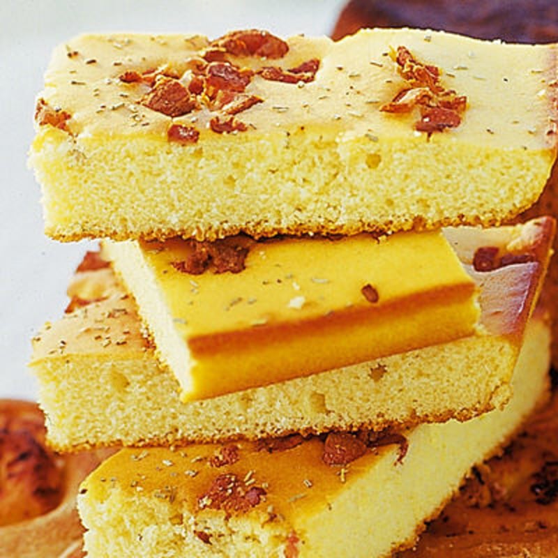 Majsbröd med bacon