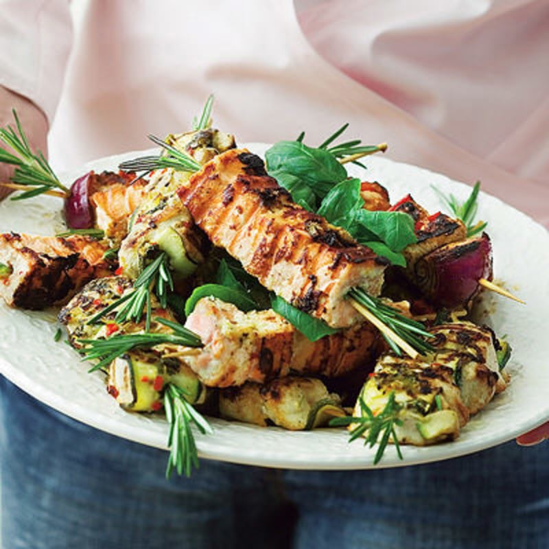 Grillspett med fläskfilé