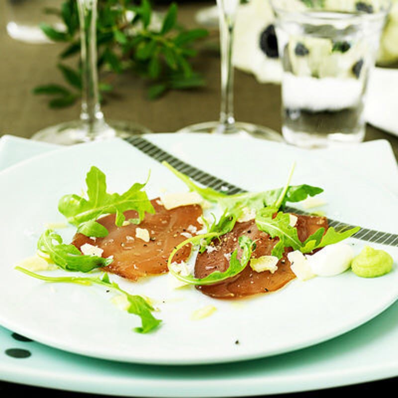 Tonfiskcarpaccio med wasabi