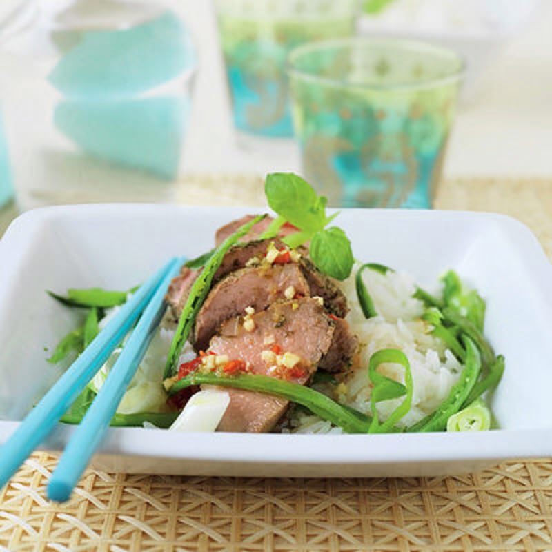 Fläskfilé med lime och asiatisk sås
