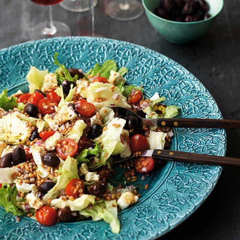 Grekisk sallad med matvete