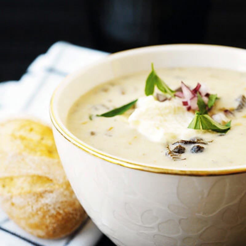 Trattkantarellsoppa