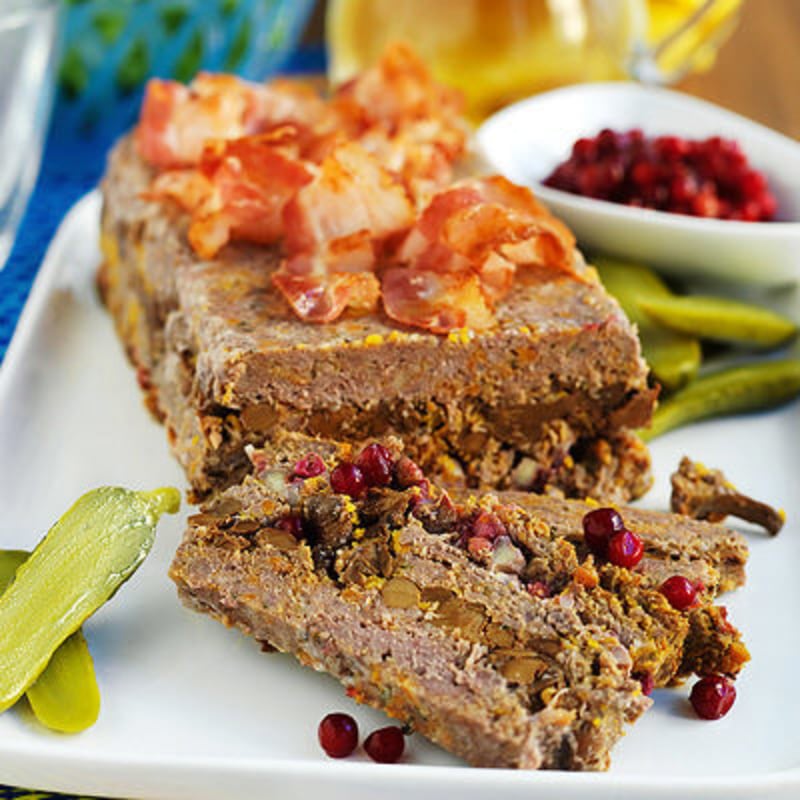 Köttfärslimpa med fyllning