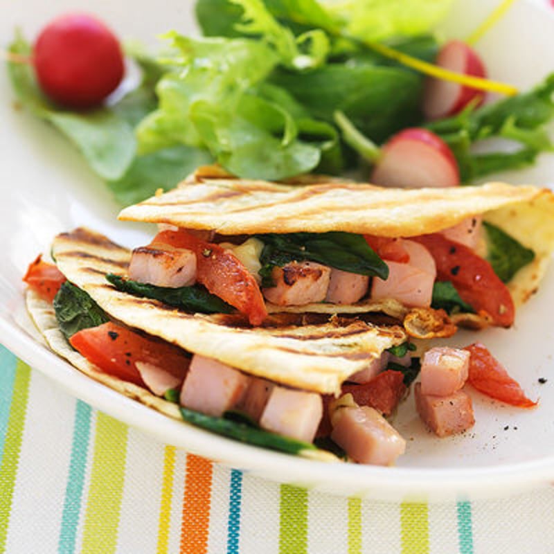 Quesadilla med kassler