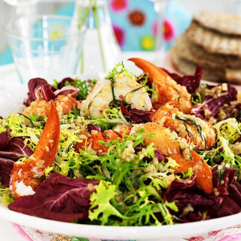 Hummersallad med sherryvinägrett