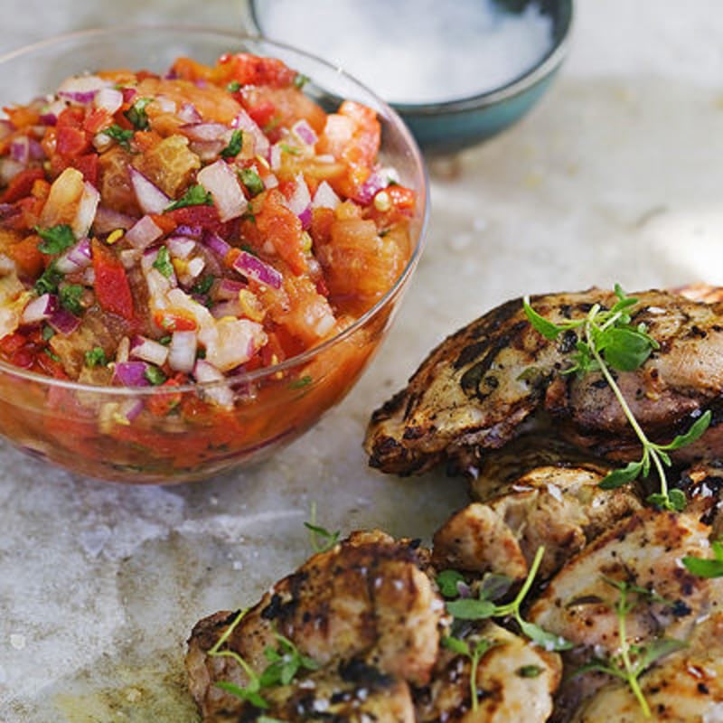 Tomatsalsa med rostad paprika
