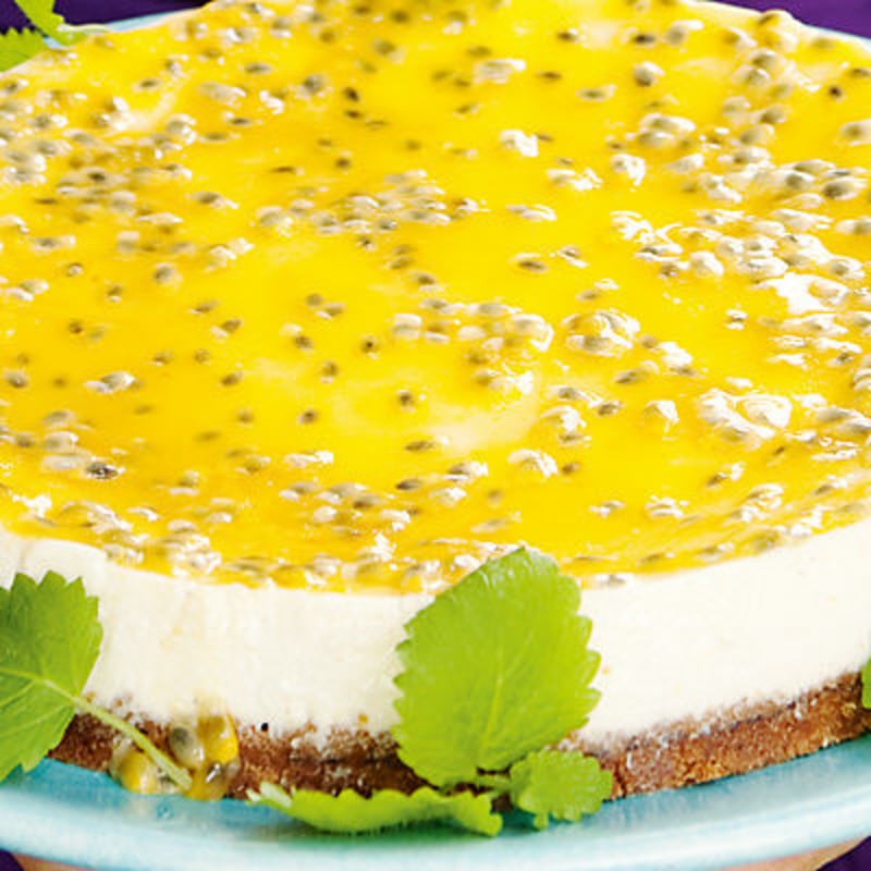 Passionsfruktscheesecake