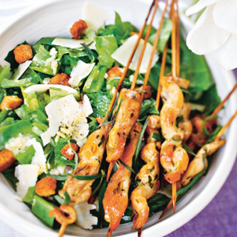 Caesarsallad med grillad kyckling
