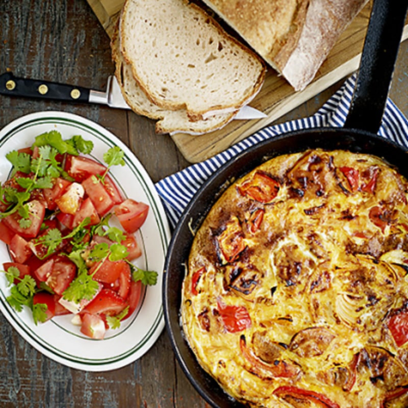 Tortilla med sötpotatis