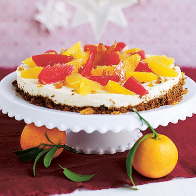 Vit chokladcheesecake med citrus