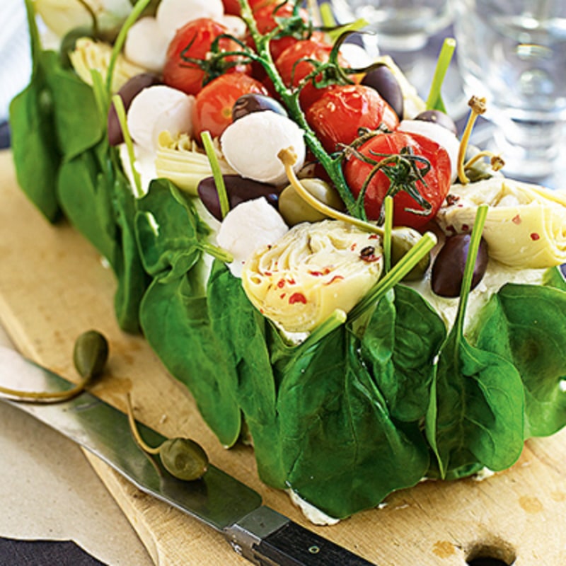 Vegetarisk smörgåstårta