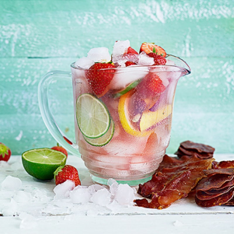 Rosa fruktpunch