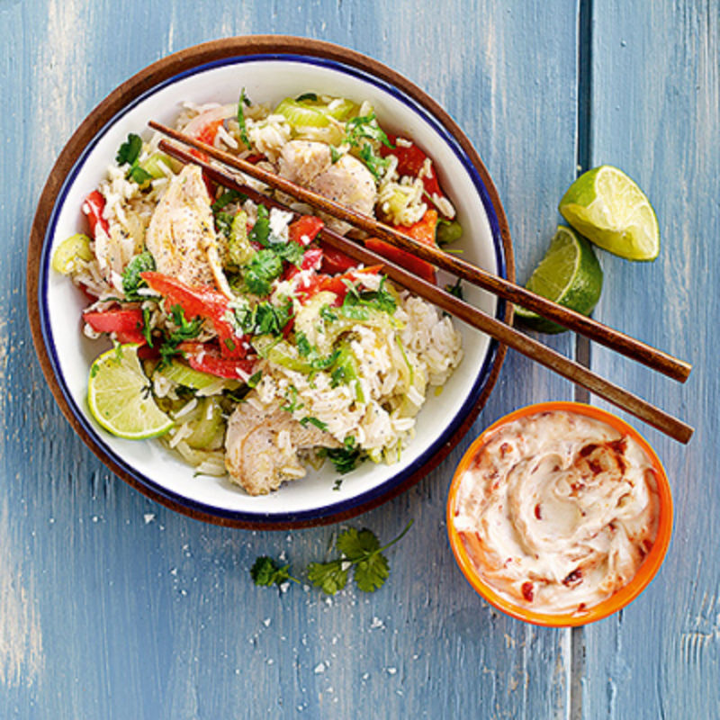 Fried rice med kyckling