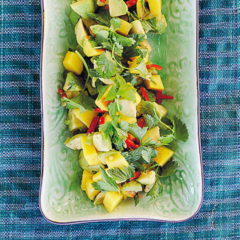 Avokado- och mangosallad