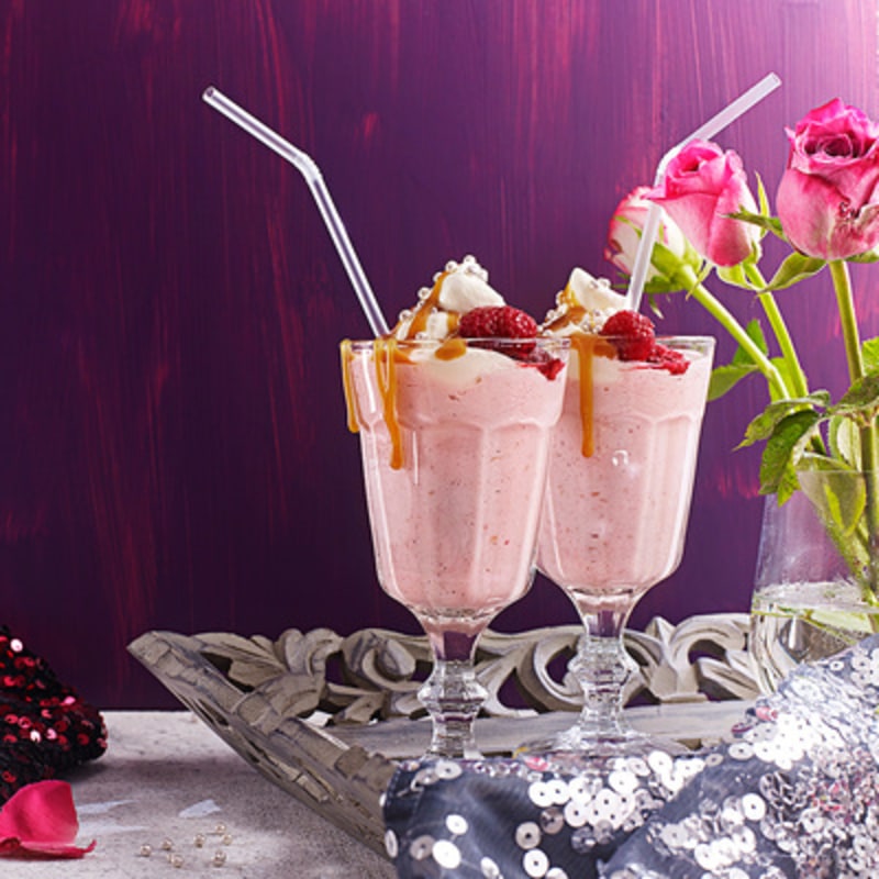 Hallonmilkshake