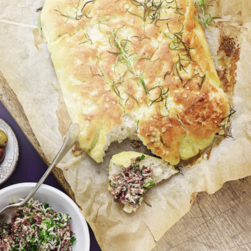 Focaccia med rosmarin