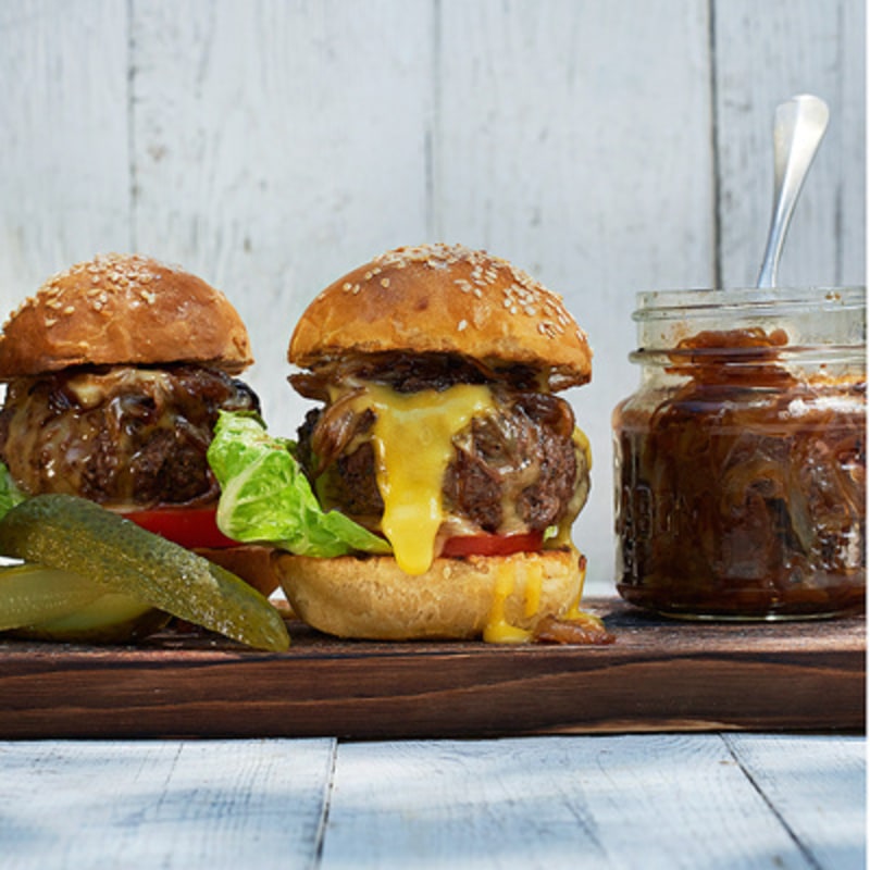 Hamburgare på högrev med tryffelaioli