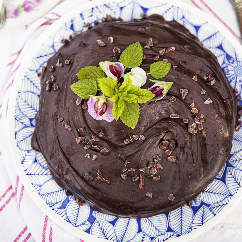 Chokladkaka med svarta bönor