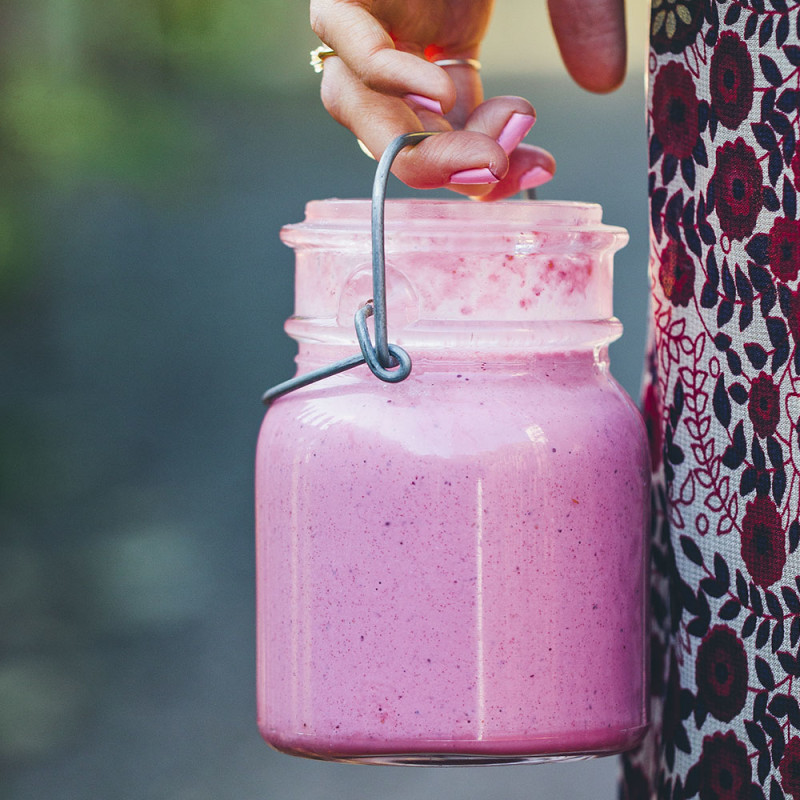 Hallonsmoothie