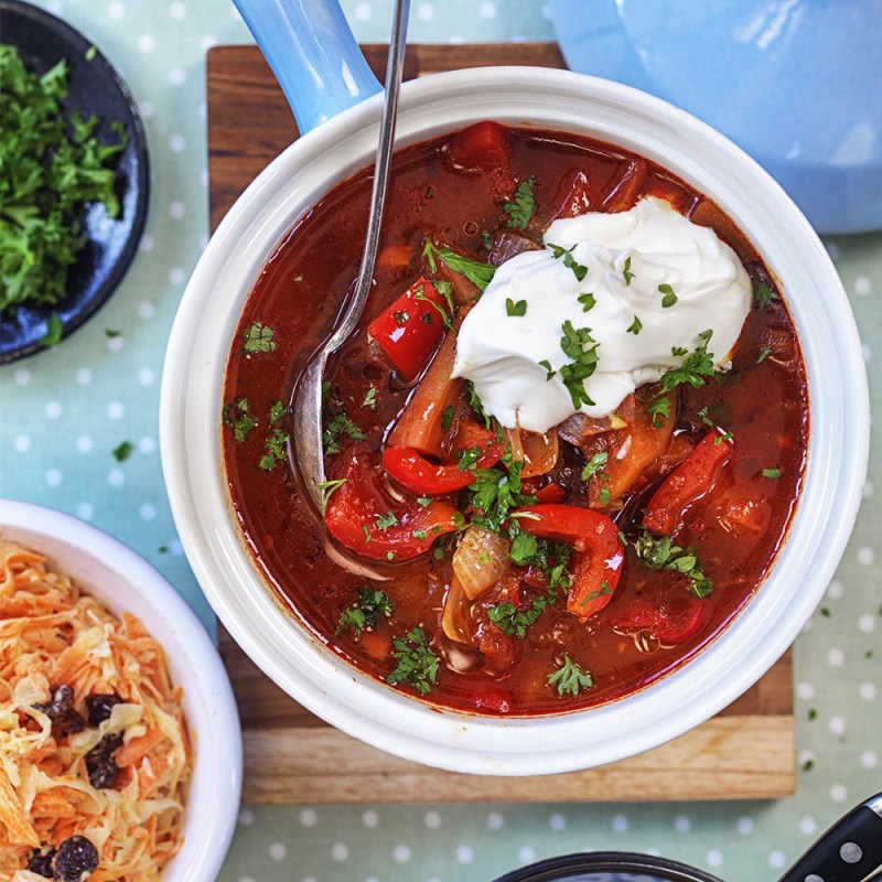 Vegetarisk gulaschsoppa