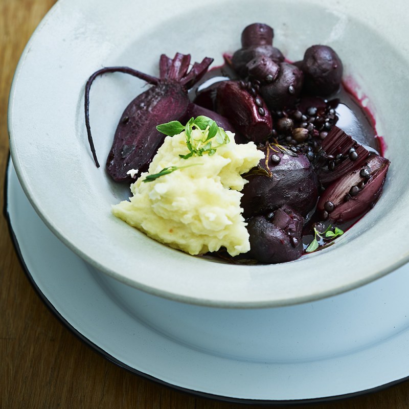 Vegansk boeuf bourguignon