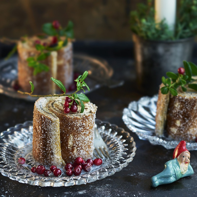 Pepparkaksrulltårta