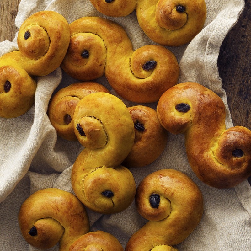 Veganska lussebullar