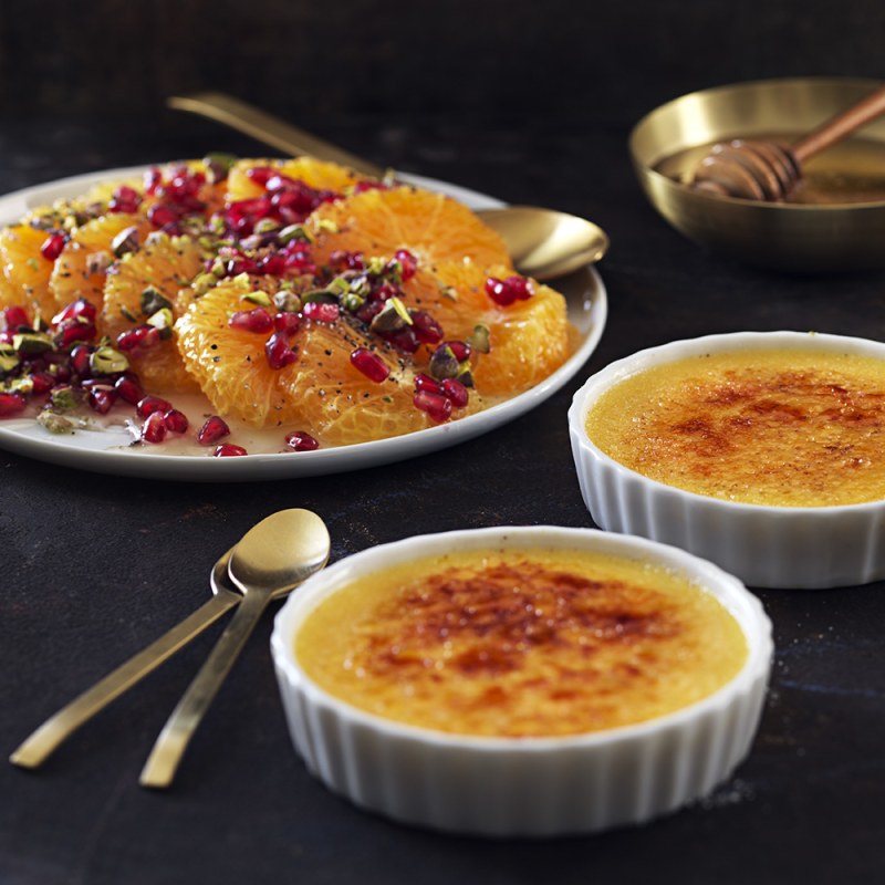 Créme Brûlée med apelsin och vanilj