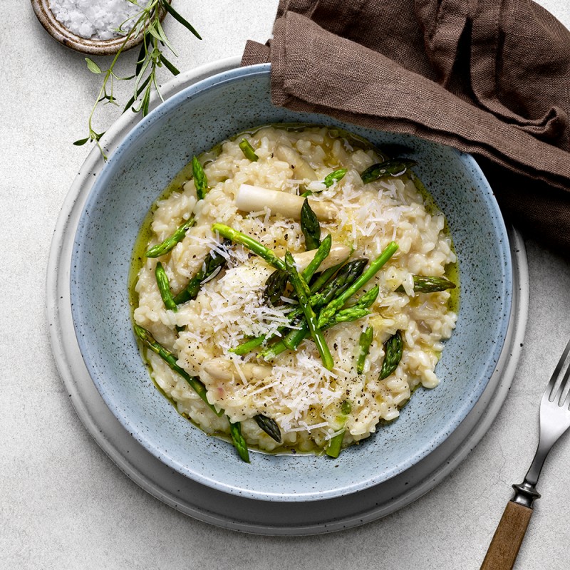 Sparrisrisotto med parmesan