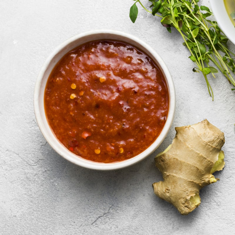 Ingefärsmarinad till grönsaker och tofu
