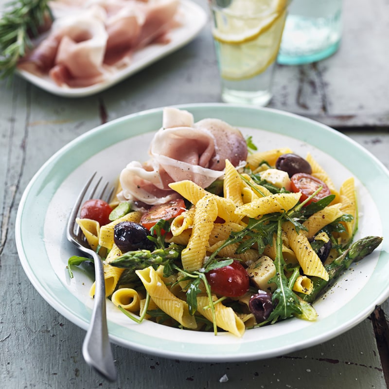 Pastasallad med skinka