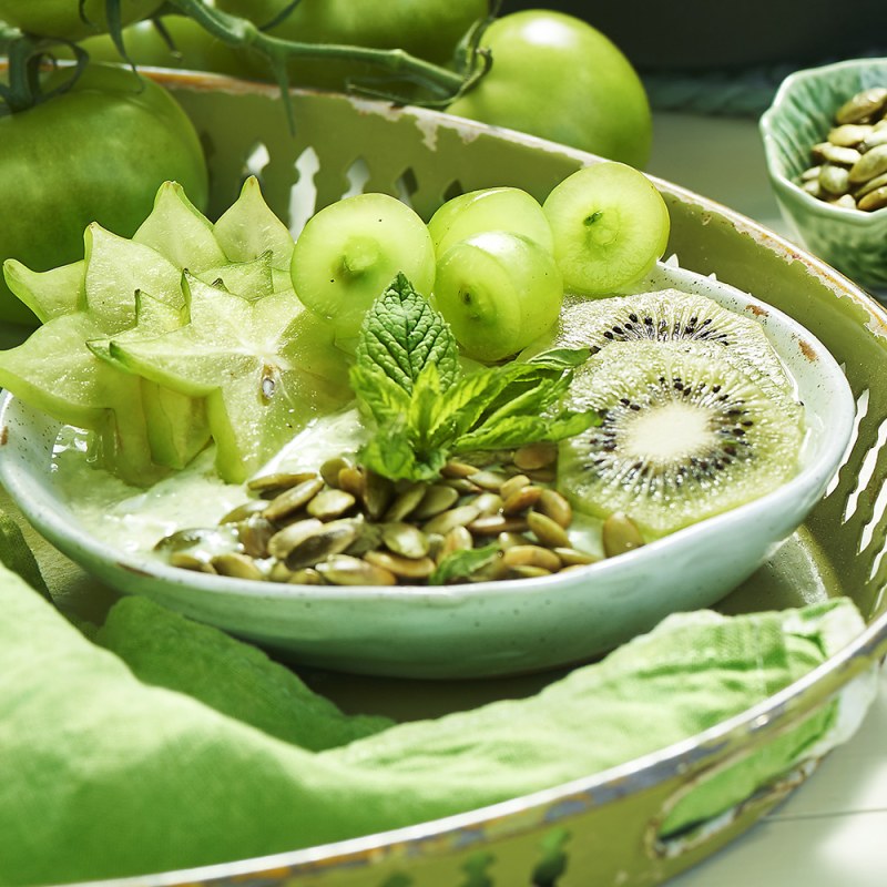 Grön yoghurtbowl