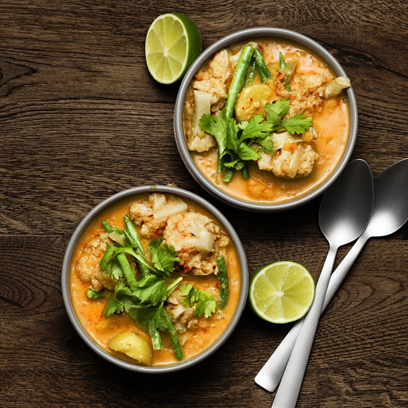Vegetarisk linsgryta med kokosmjölk