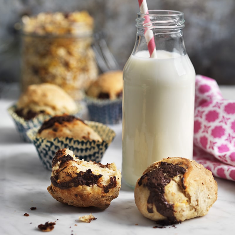 Bullar med choklad