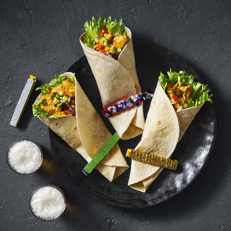 Krämig kycklingfajita